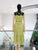 Vestido guipur verde manzana