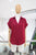 Blusa camisera burgundy