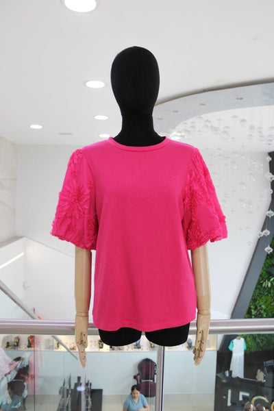 Blusa fucsia manga