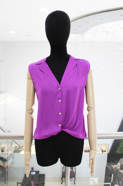 Blusa morada botones