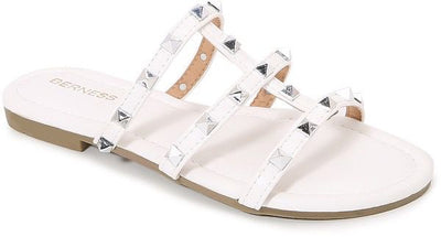 Sandalias blancas studs